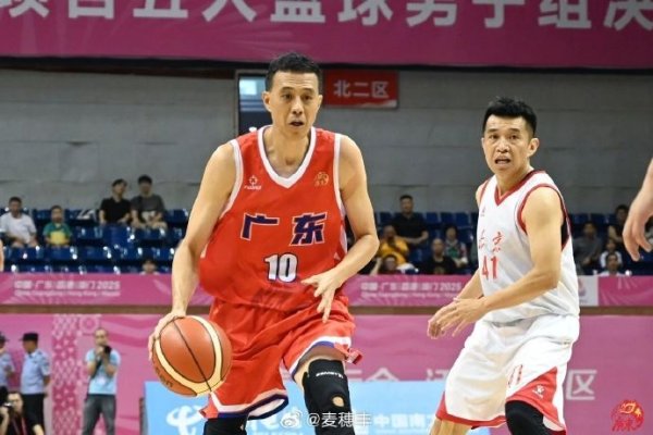宋希+王晶压阵！广东夺全运群众篮球赛  男子组35-44岁和