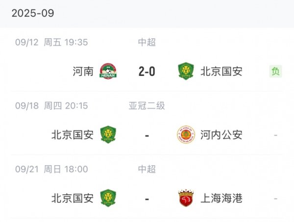 3天后踢海港！国安轮换10人，仅张稀哲继续杆位，20岁守门员