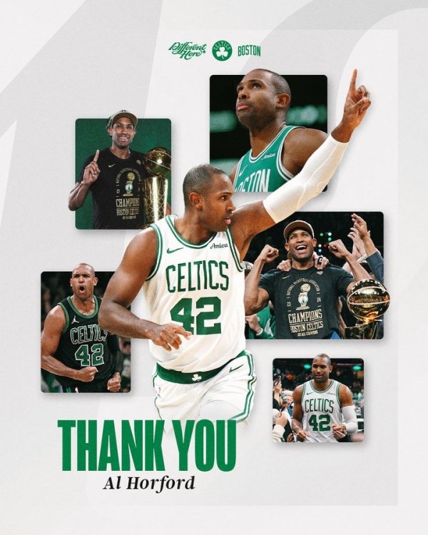 绿军致敬霍福德：场上场下当之无愧的领袖 谢谢你所做的一切