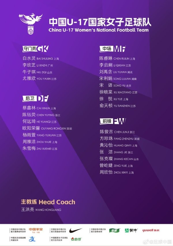 u17女足行程：10月1日赴摩洛哥、10月14日开始参加U1