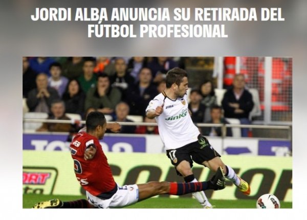 瓦伦西亚致敬阿尔巴：3年110场赛事  ，他在这里完成西甲首