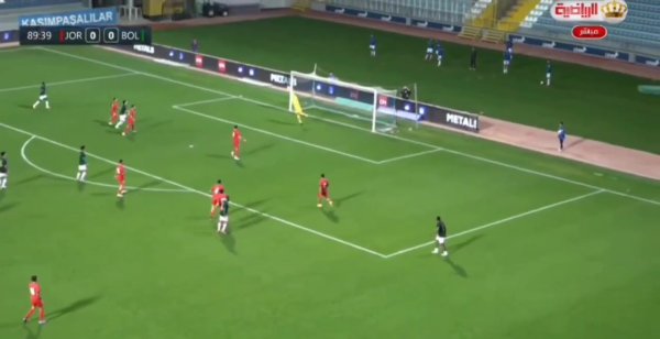 友情  赛玻利维亚队1-0致胜球  约旦队，后者已历史首进世