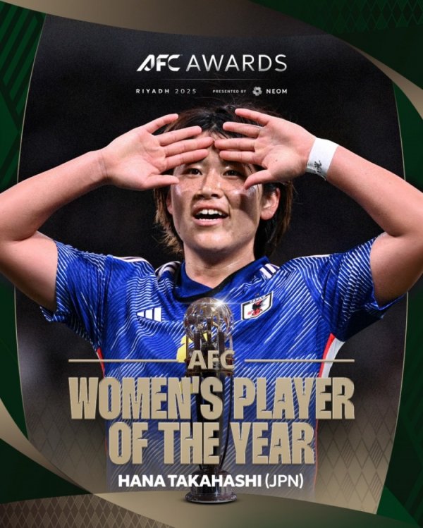 高桥花谈获评亚足联最佳女古代足球    员：很荣幸，但还需努