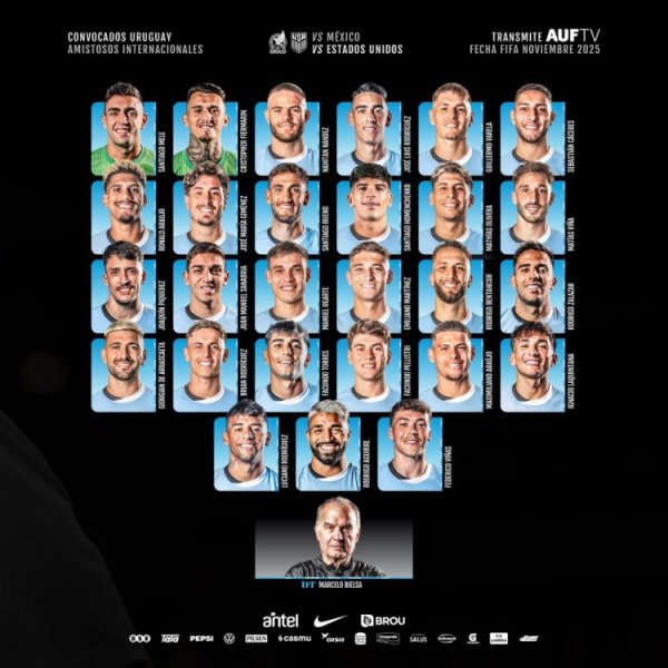 新一期乌拉圭大名单：巴尔韦德缺席，阿劳霍、吉梅内斯在列