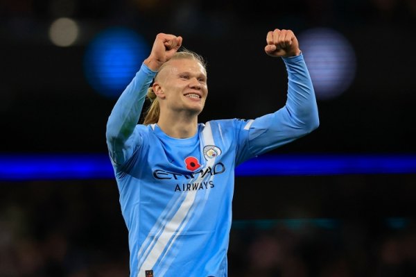 哈兰德英超107场打进98球，若今晚对阵利物浦双响将打破希勒